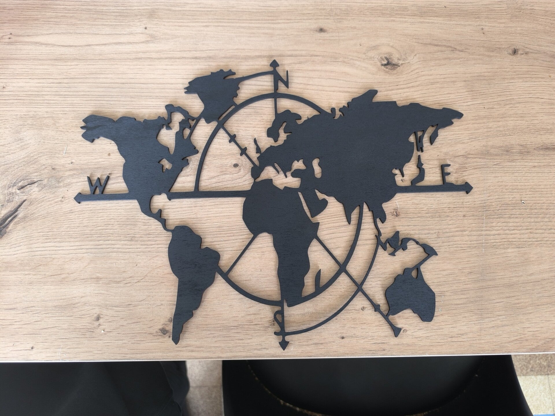 Décoration murale carte du monde