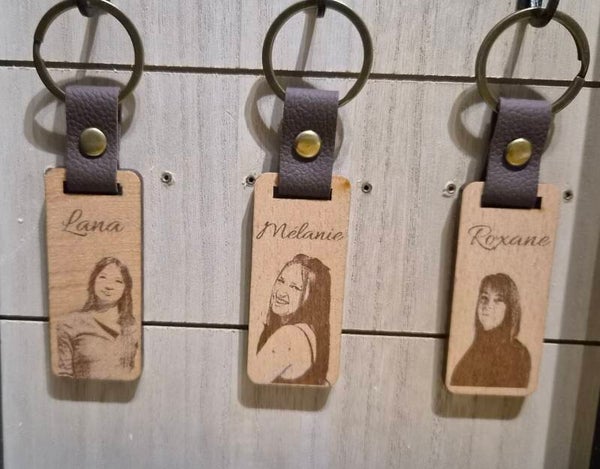 Porte-clés en bois photo