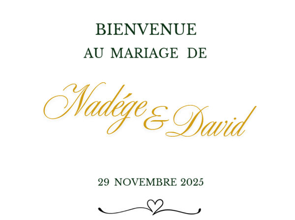 Location : Plaque de Bienvenue Plexiglas (Élégance Simple)