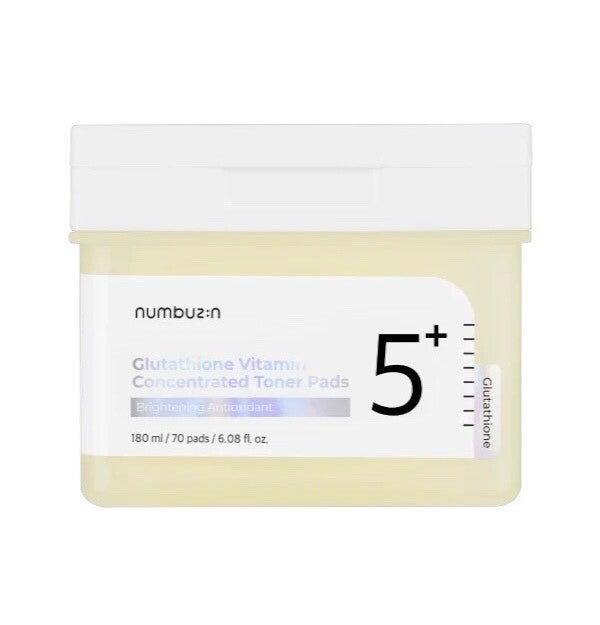 Numbuzin No.5 Gluthathione Vitamin C Toner Pads