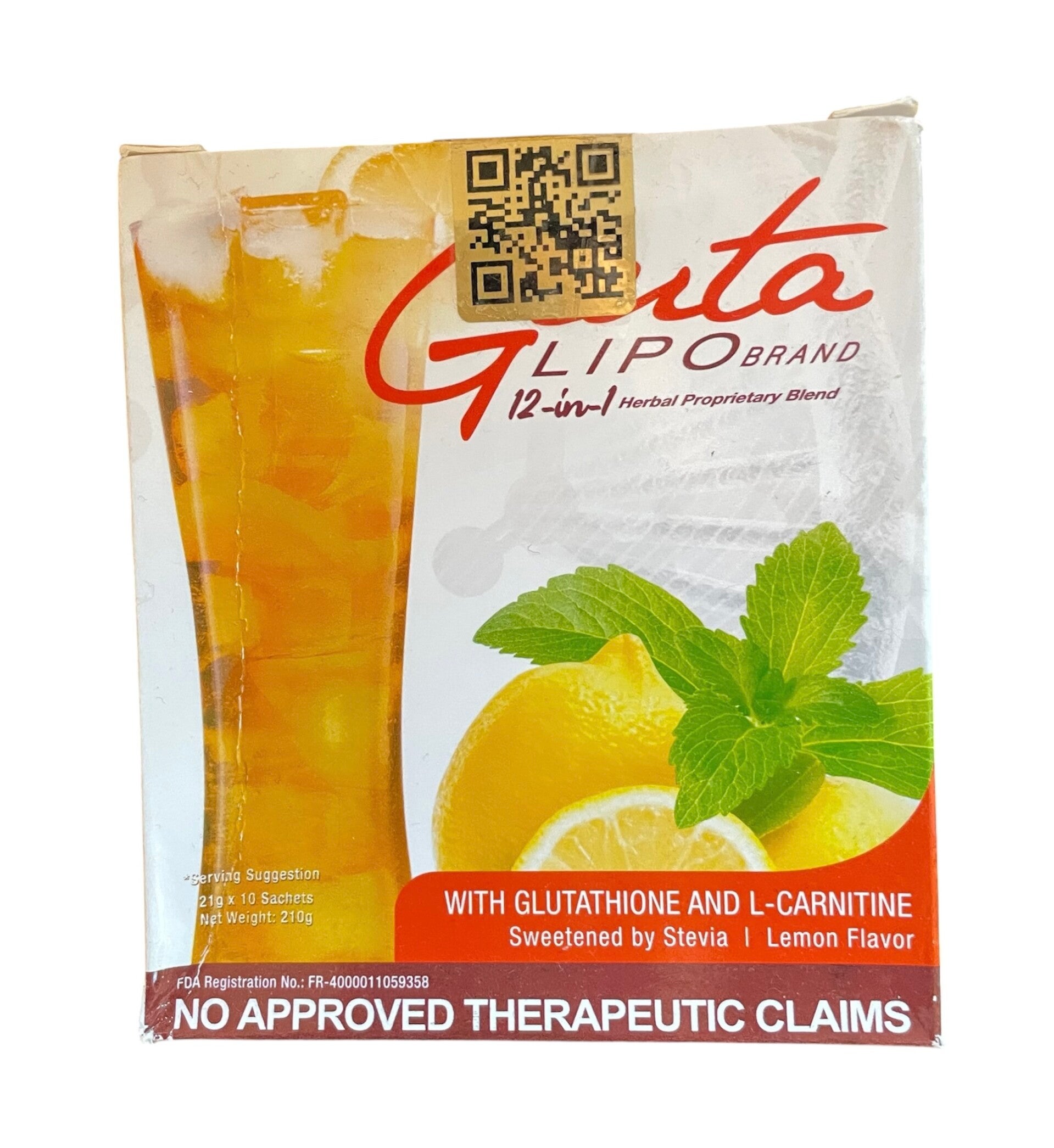 GlutaLipo Glutha slim Lemon Juice Drink