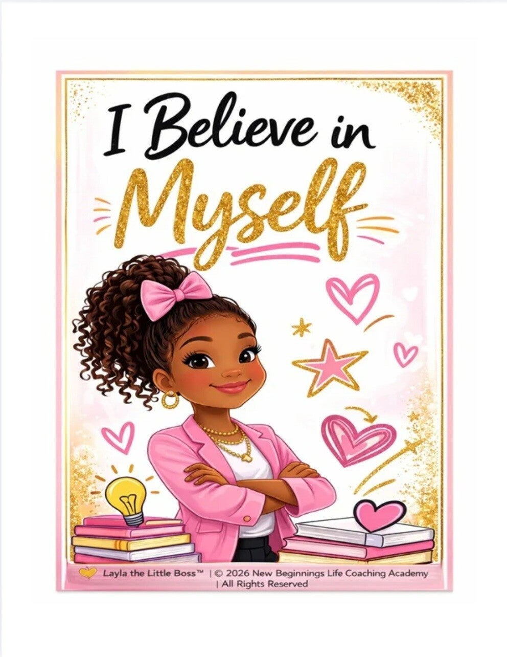 Layla's Confidence Affirmation Posters- 5 Pk (+ Reseller License)