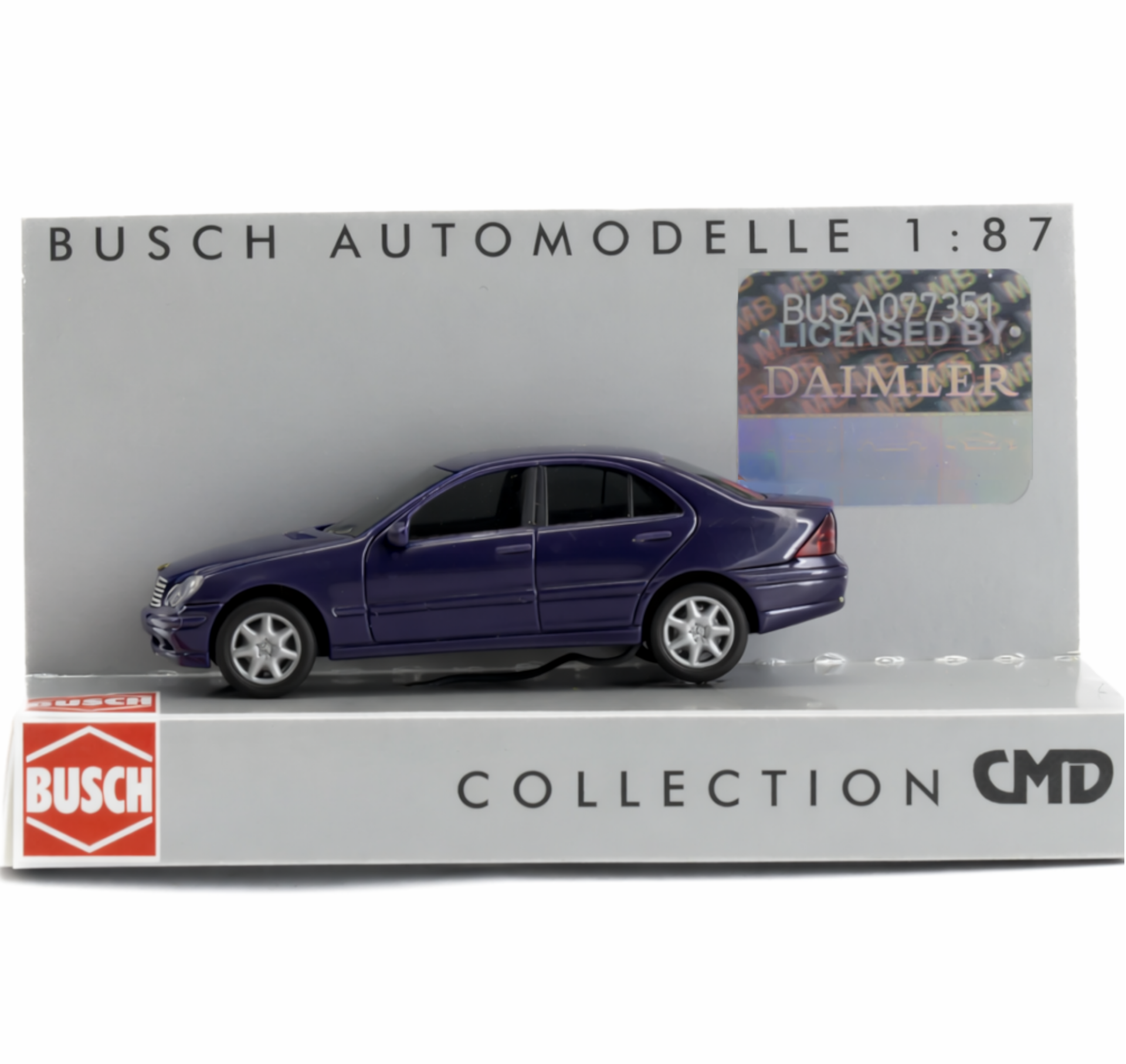 Busch Mercedes-Benz C-Klasse met Verlichting – Paars (Zeldzaam) (H0)