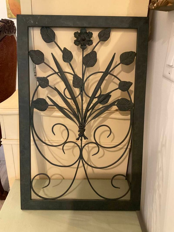 Flower design, metal sculpture