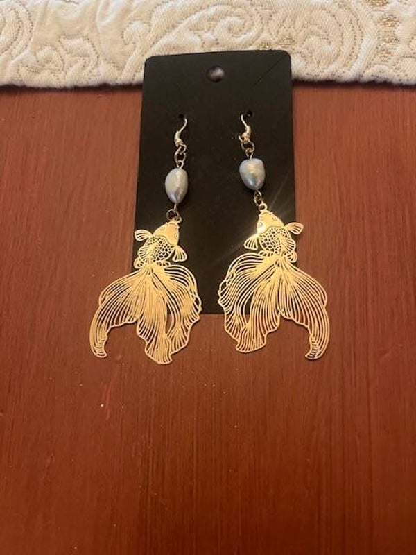 Goldfish earrings