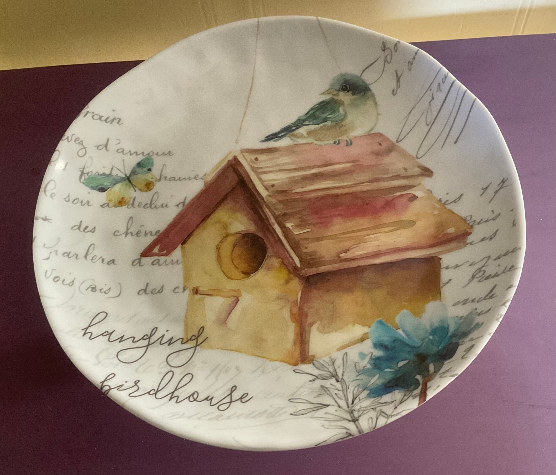 Birdhouse serving tray
