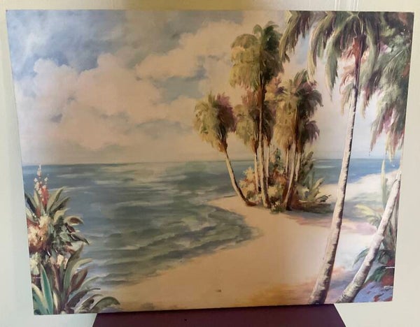 Tropical canvas print