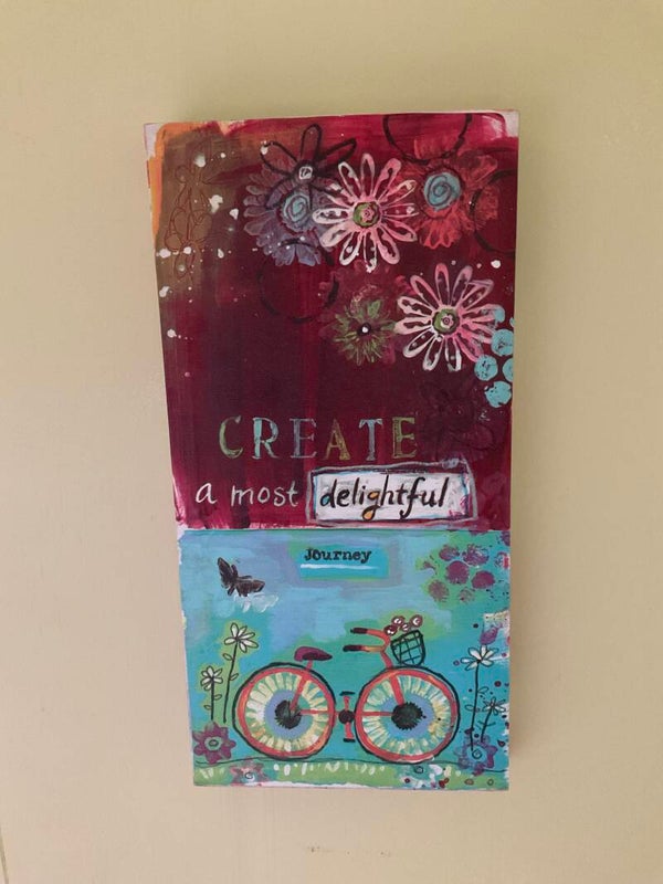 Colorful bicycle canvas