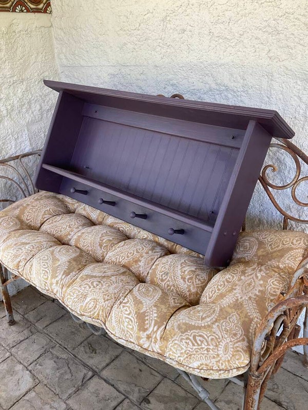 Purple shelving