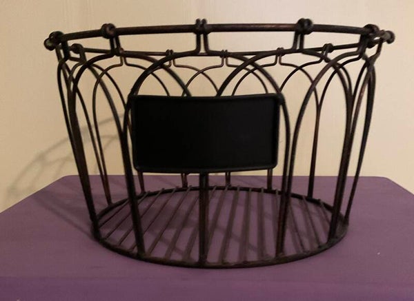 Metal storage wire basket