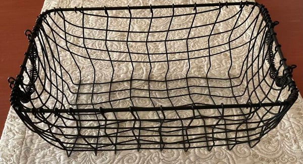 Iron basket with handles