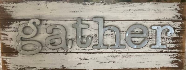 Gather Tabletop Sign