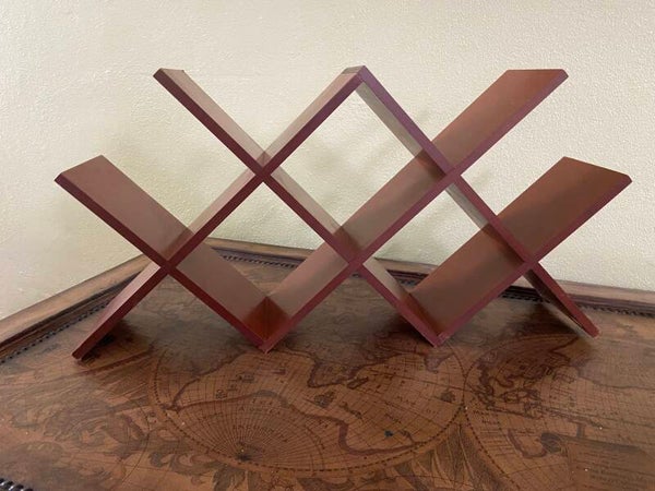 Vintage CD wooden storage rack holder