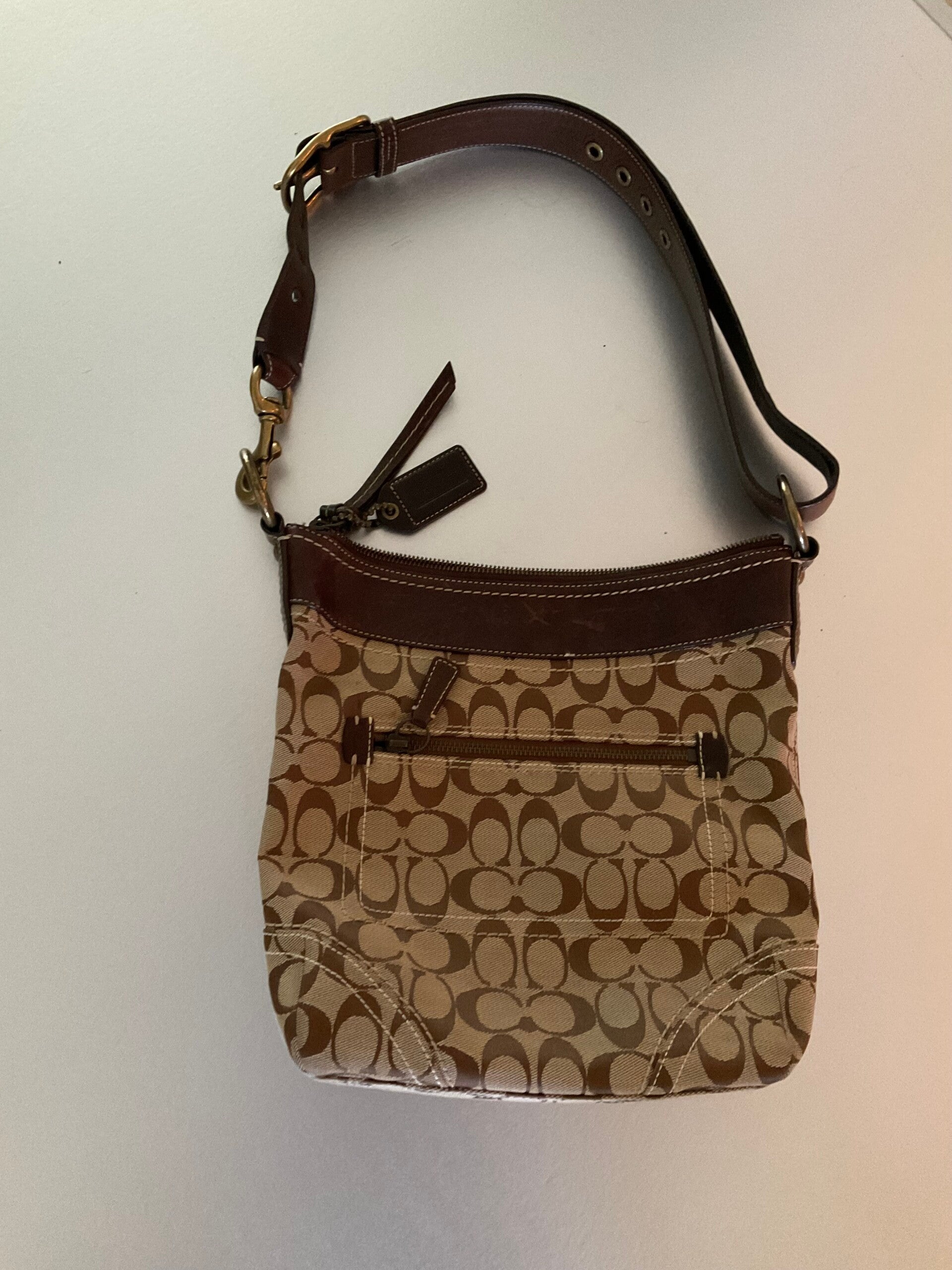 COACH signature shoulder bag
