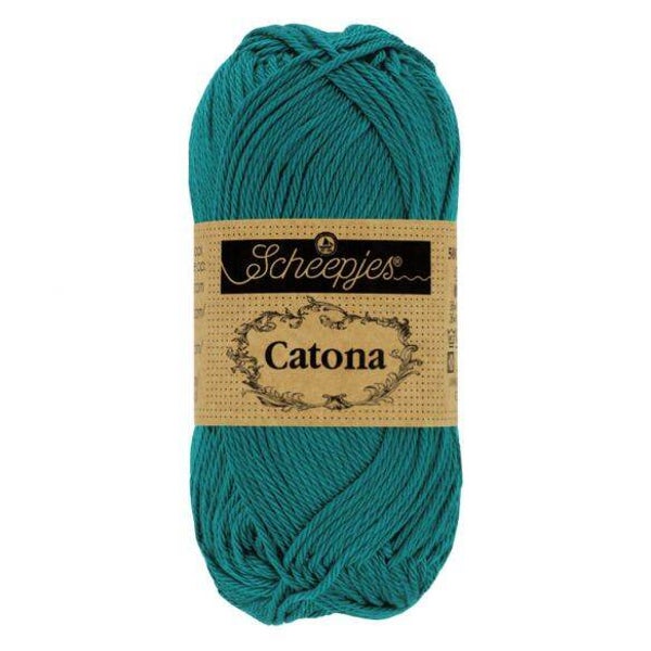 Scheepjes catona - Dark teal - 50g