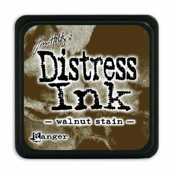 distress mini ink pad - walnut stain