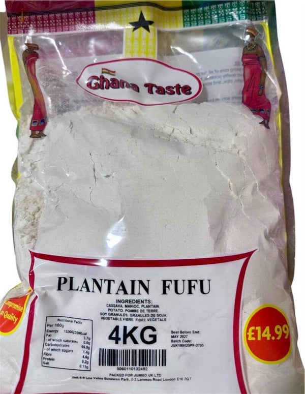 GHANA TASTE PLANTAIN FUFU 4kg