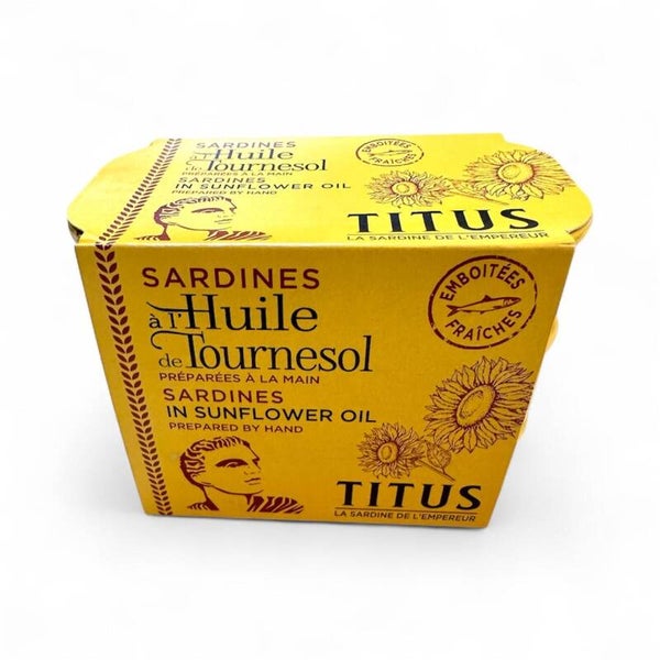TITUS SARDINES IN SUNFLOWER OIL 125g x3