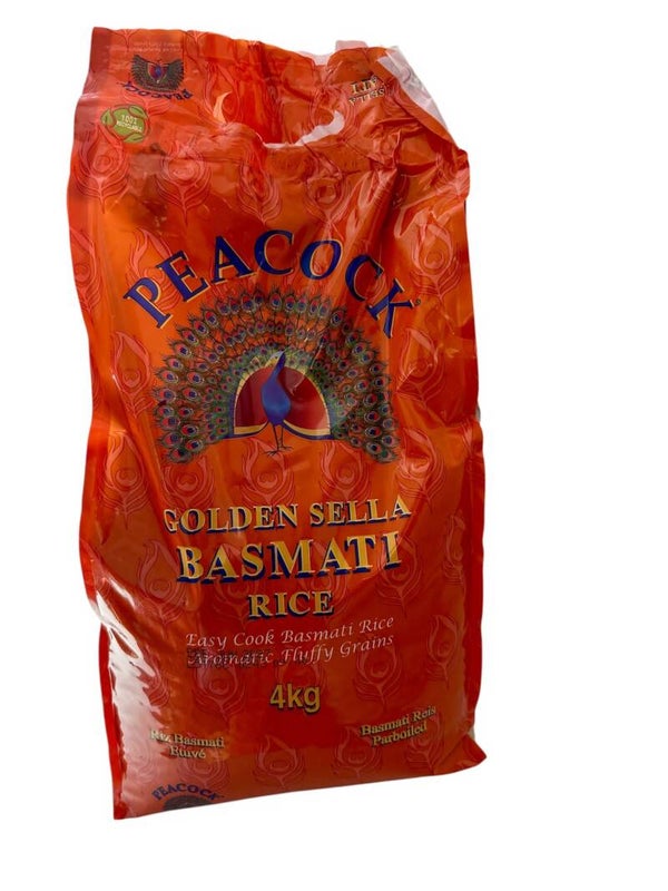 PEACOCK GOLDEN SELLA BASMATI RICE 4kg