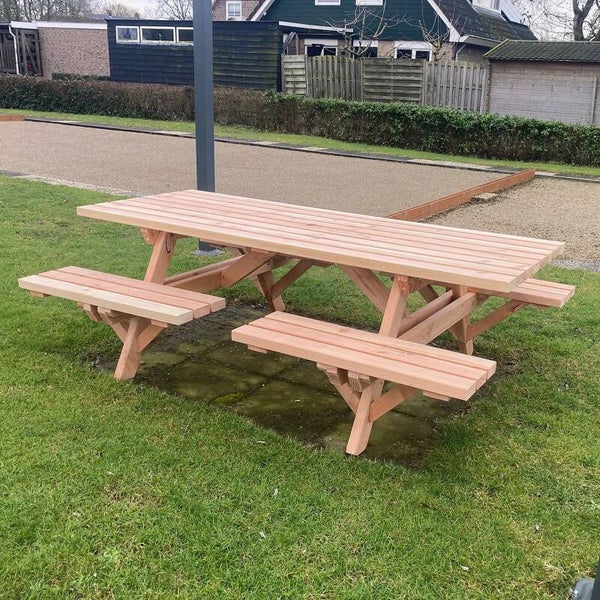 Picknicktafel Douglas hout Open Instap 8 personen