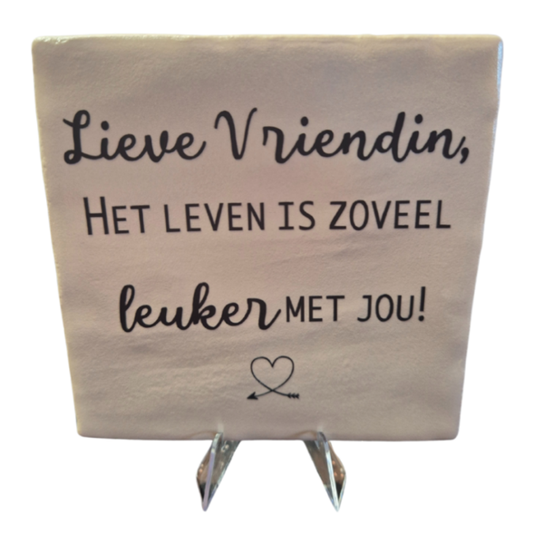 Tegeltje Vriendin