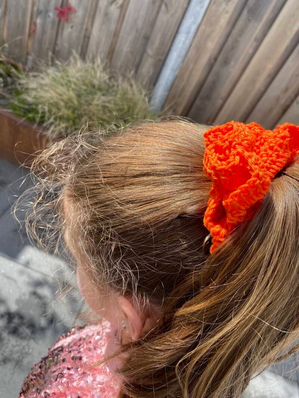 Haakpatroon Srunchie Oranje boven