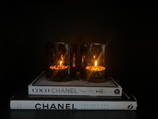 Leopard theelichthouder