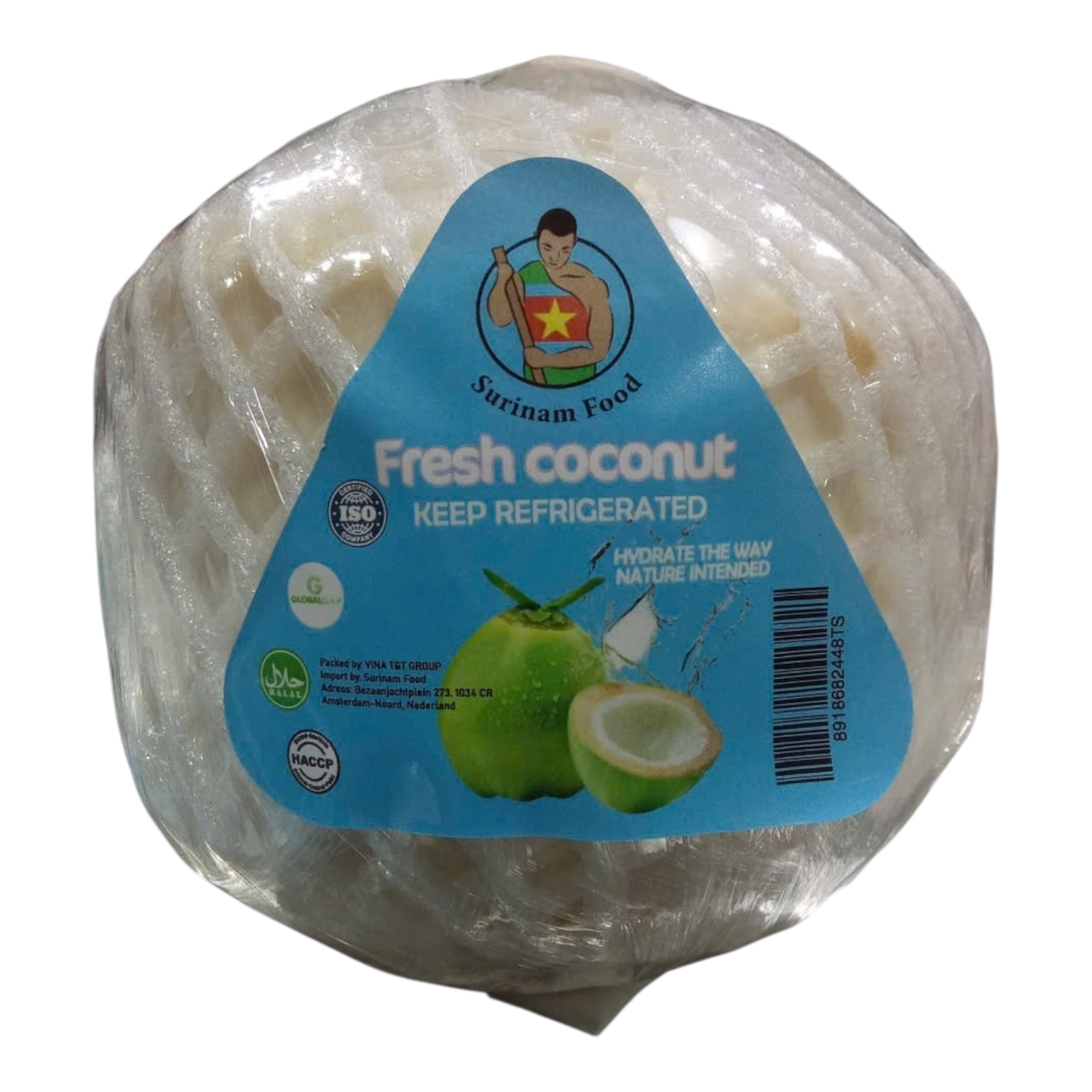 Surinam Food  - Diamond Cut Coconut