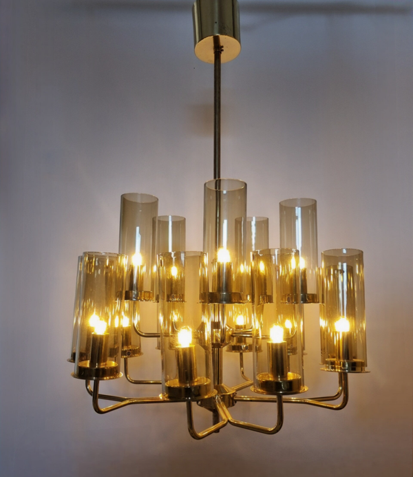 Chandelier Model T434 by Hans Agne Jakobsson, Sweden 1960s