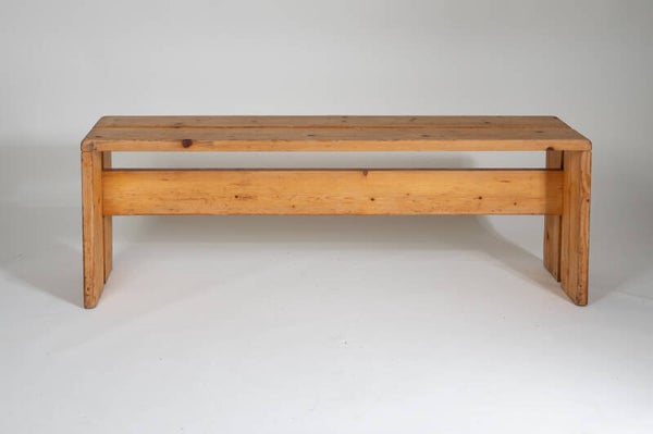 60's bench in pine by Charlotte Perriand for 'Les Arcs'