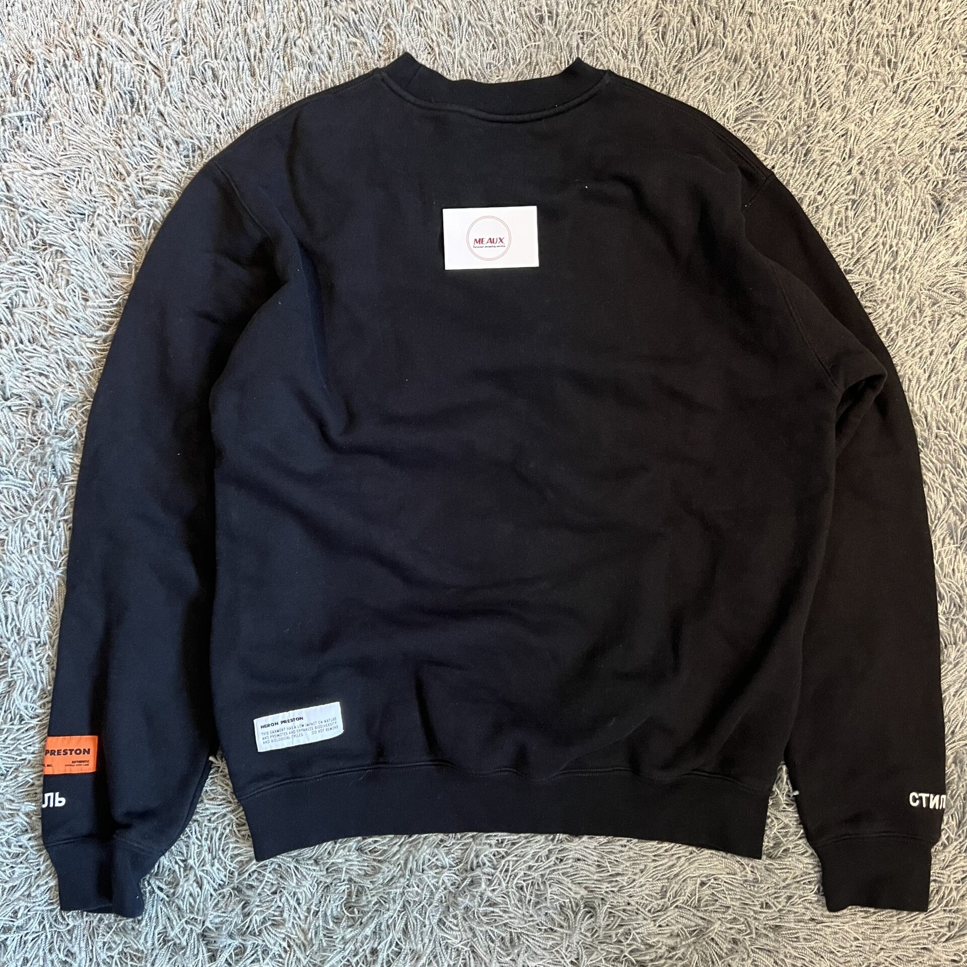 Heron Preston Promo Only Crewneck スウェット Heron Preston Heron halftone-print crewneck sweatshirt, XL