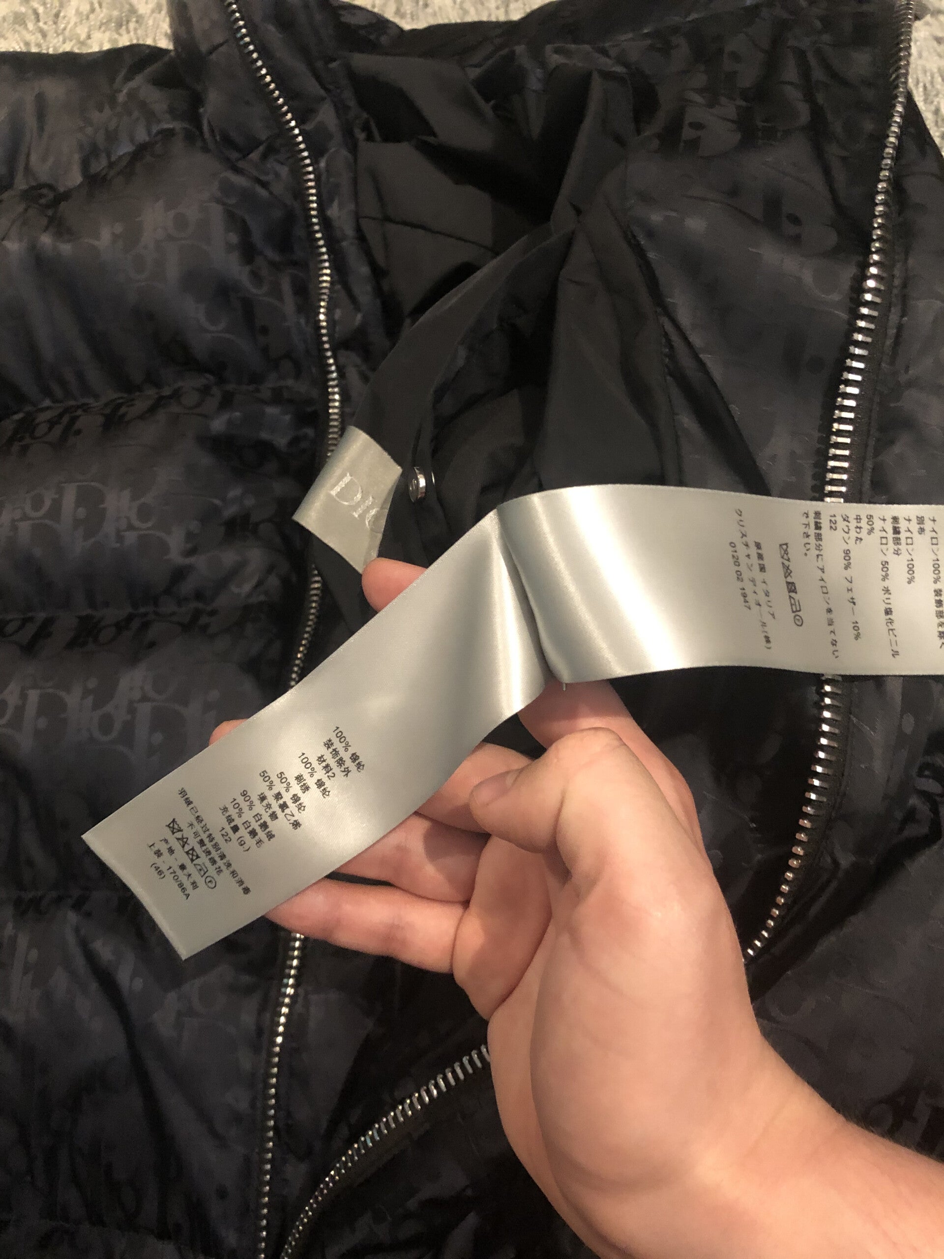 Christian Dior MONSIEUR 中綿入 flight JKT Christian Dior MONSIEUR 中綿入 flight JKT Vintage Christian