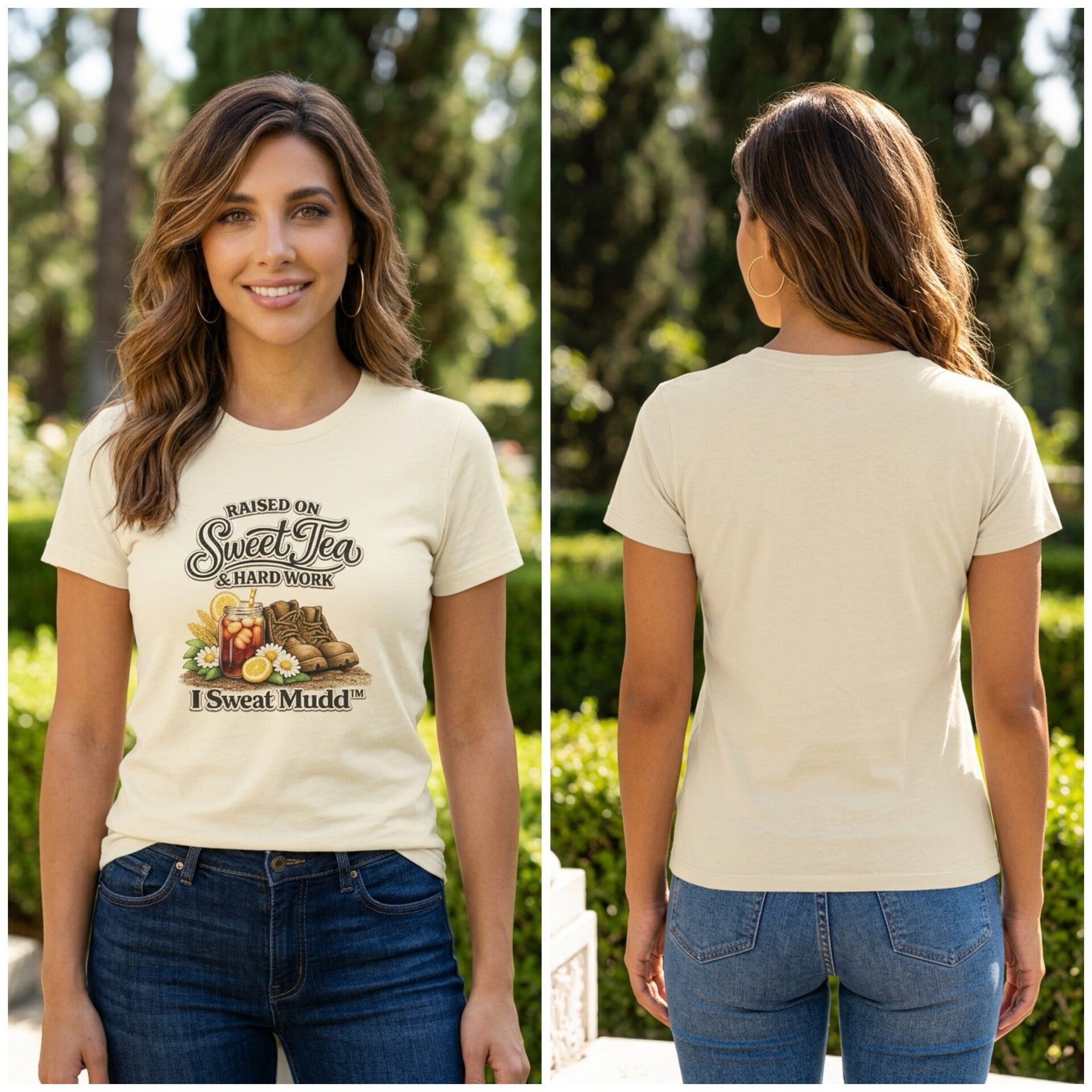 Raised on Sweet Tea & Hard Work Southern Comfort Tee