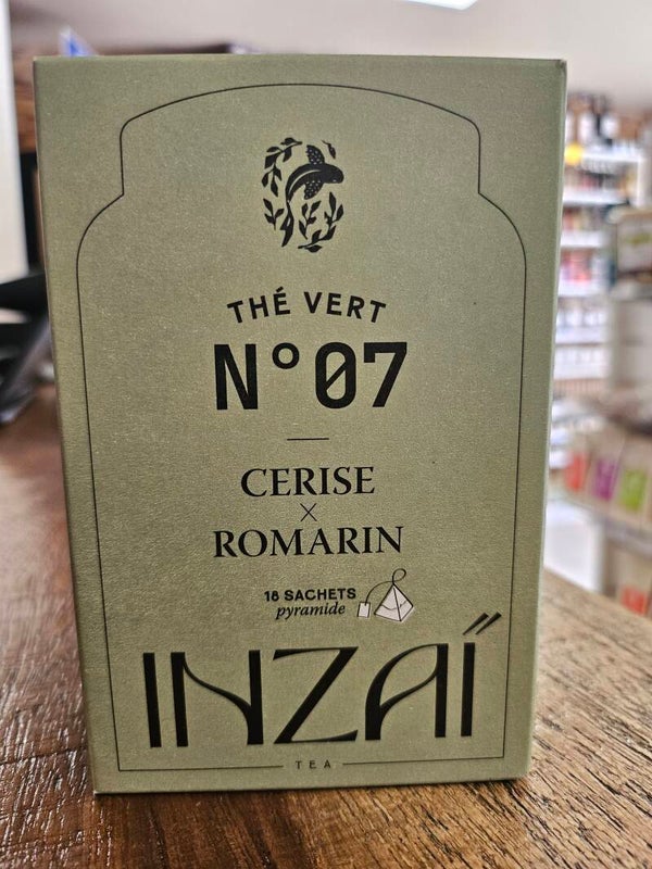 Thé vert n°07 cerise et romarin