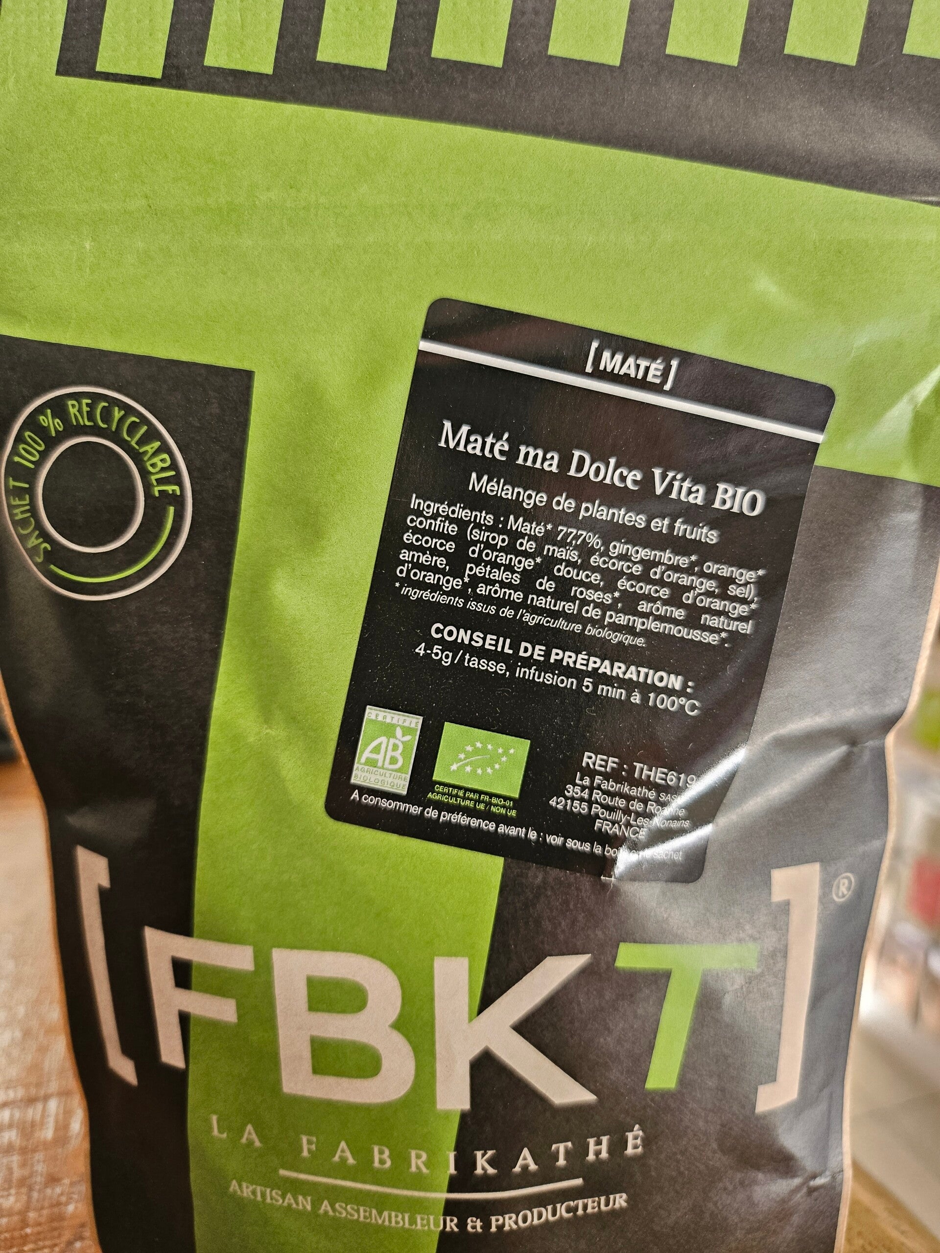 Maté vrac ma dolce vita bio