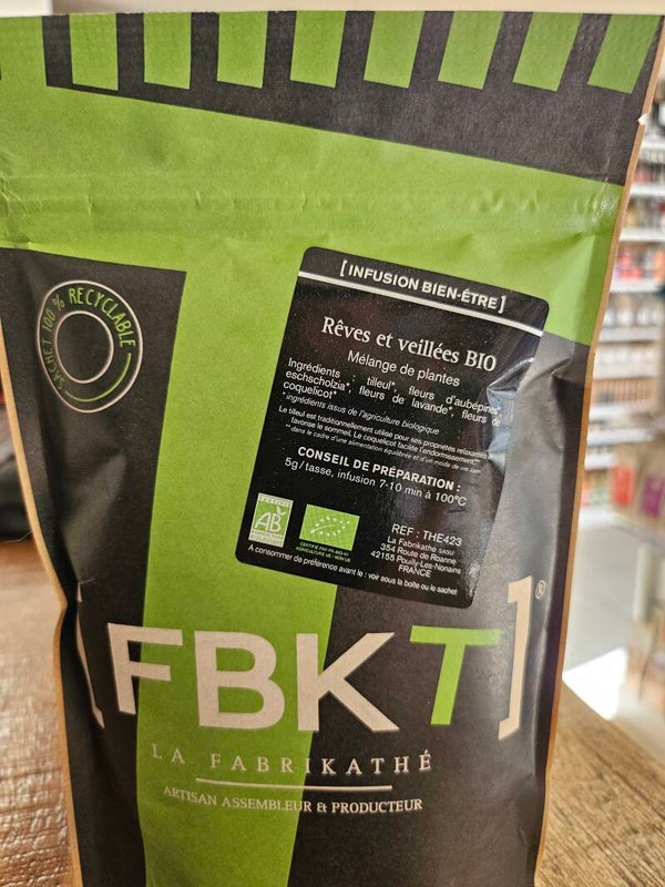 Infusion vrac rêves et veillés bio