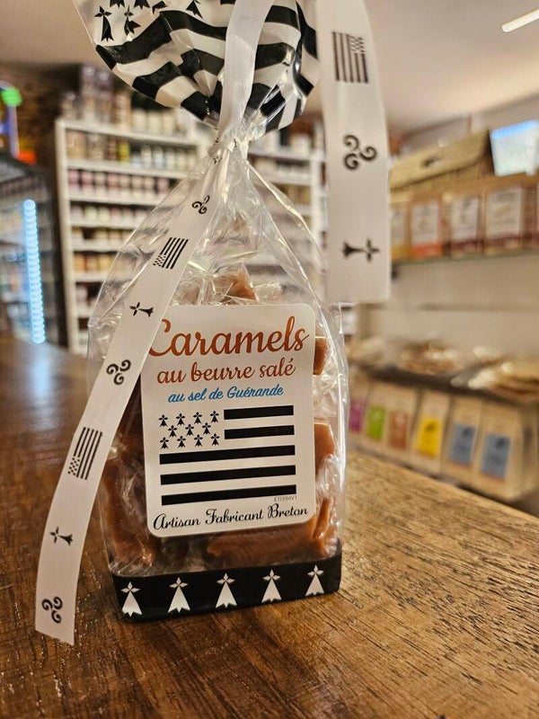 Bonbons caramels au beurre salé au sel de Guérande, CARABREIZH, 120g