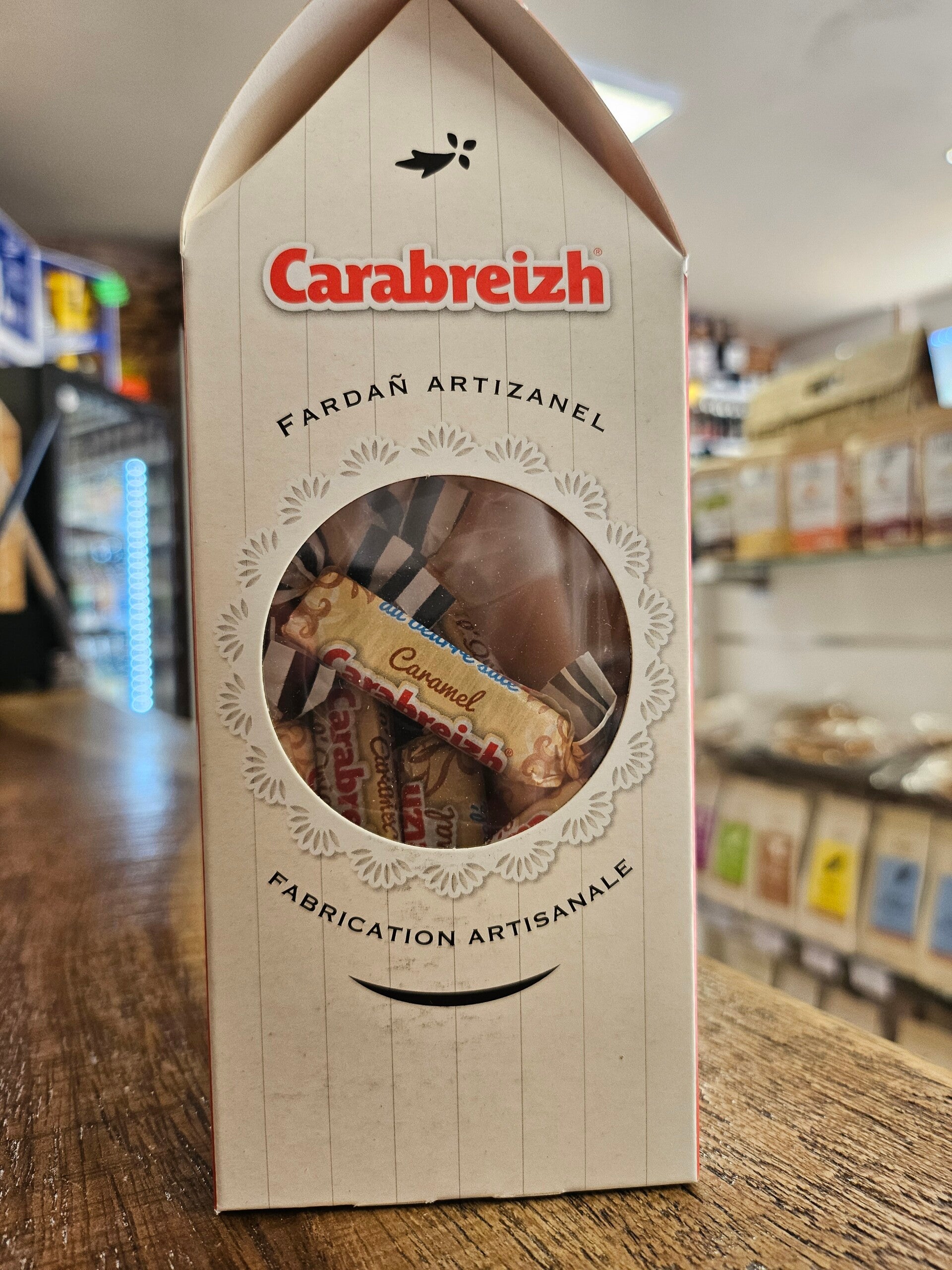 Cabine barre caramel au beurre salé