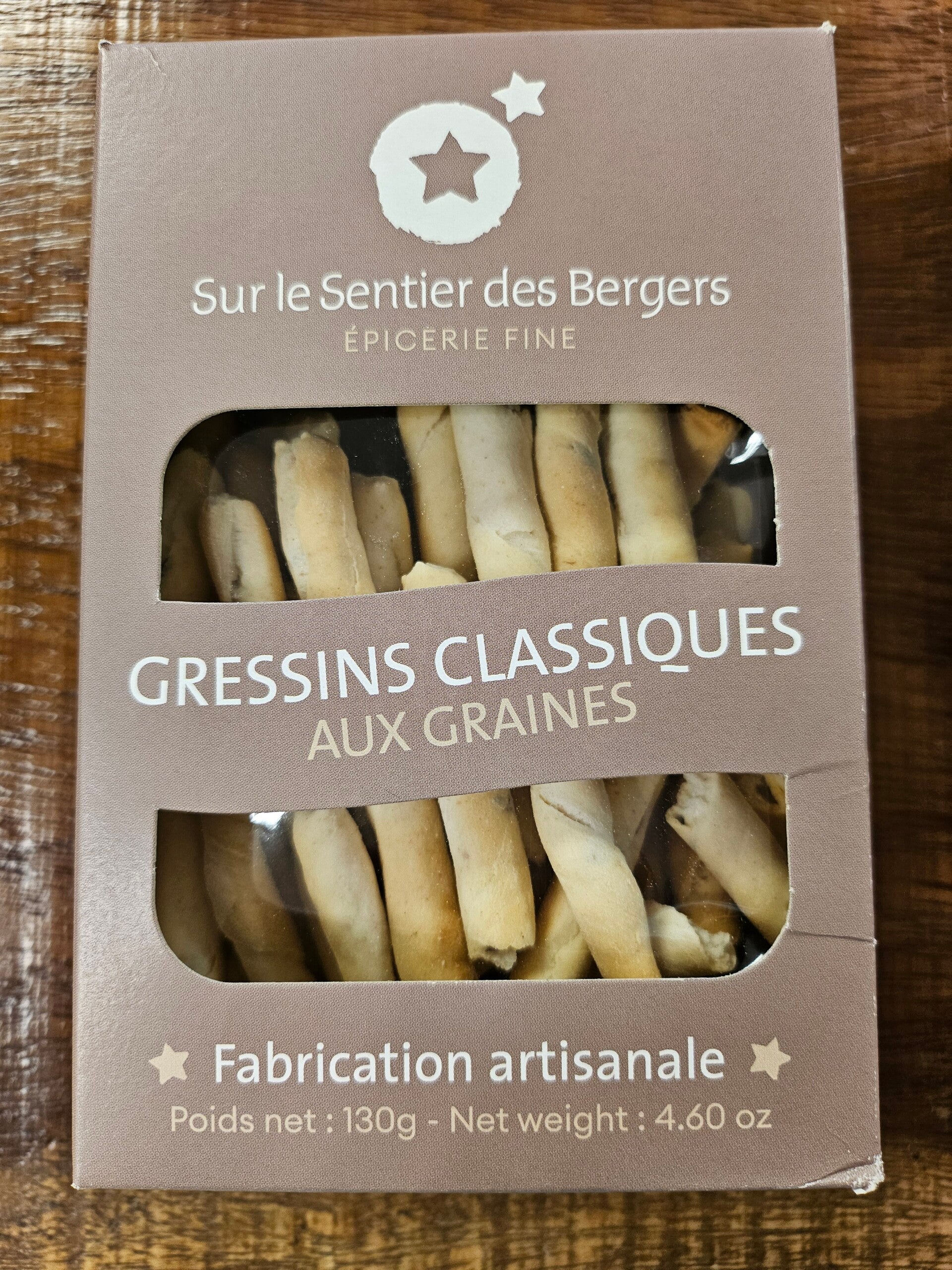 Gressins classiques aux graines