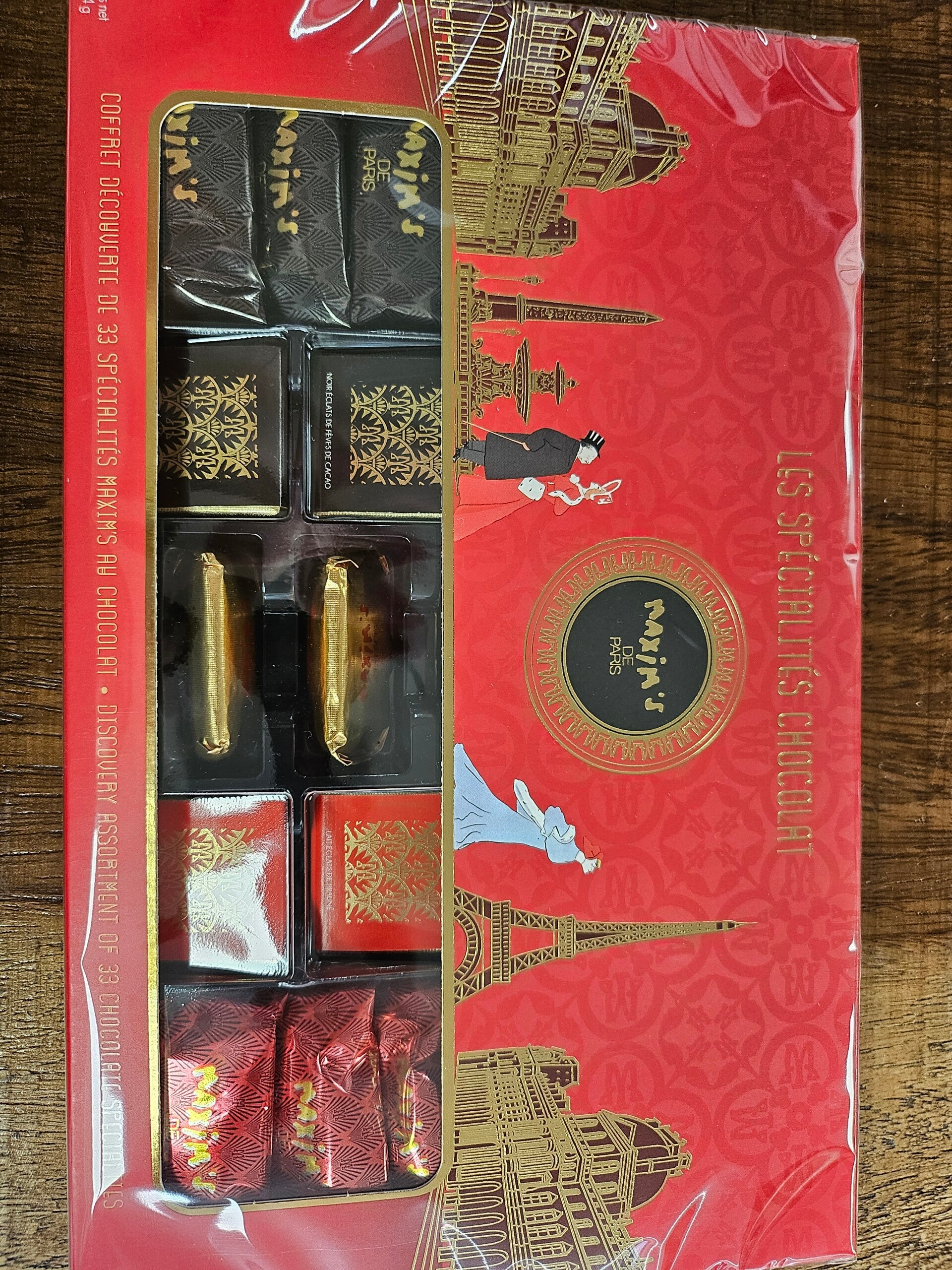 Coffret découverte de 33 spécialités chocolats maxim's