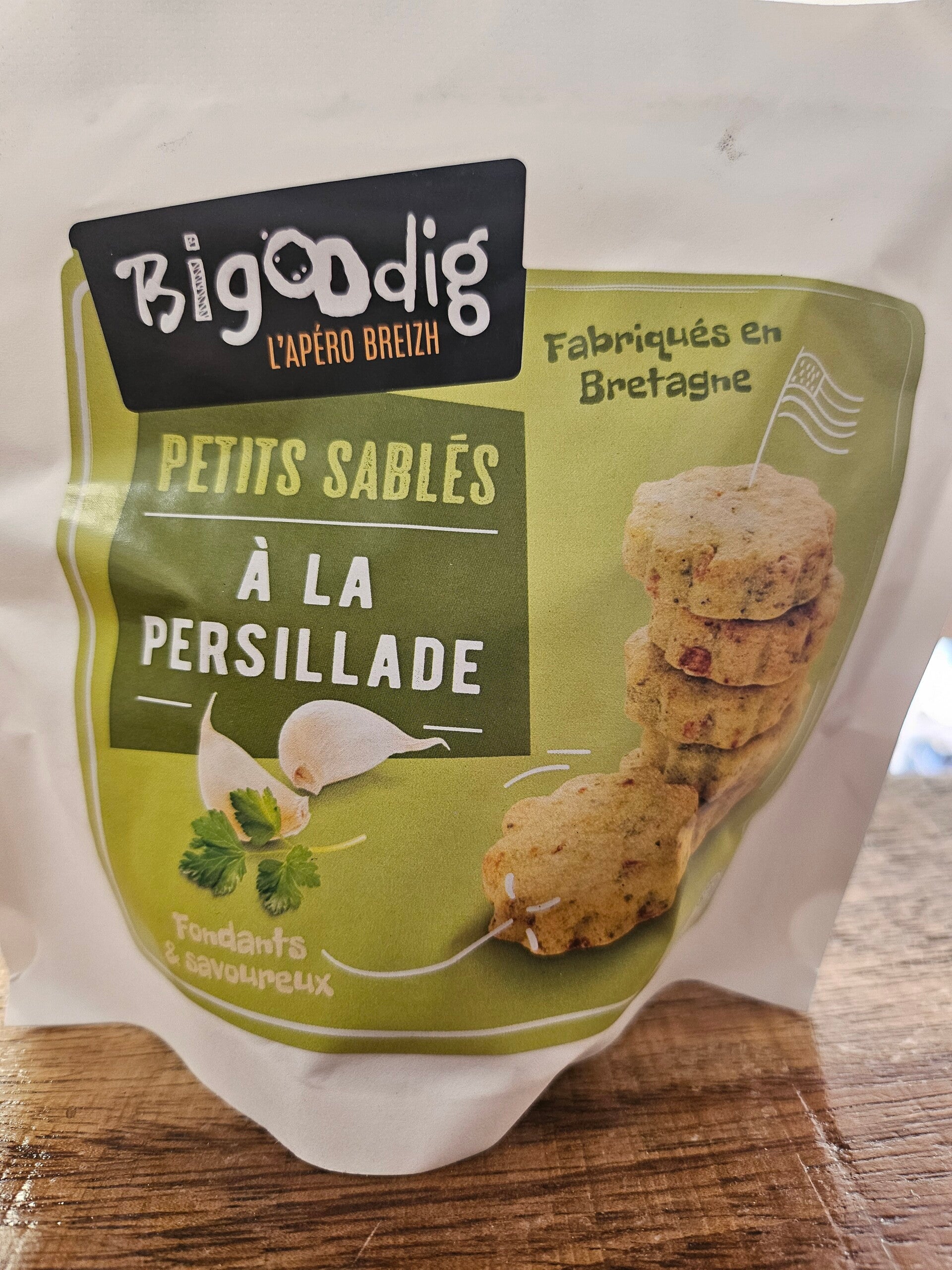 Bigoodig petits sablés à la persillade
