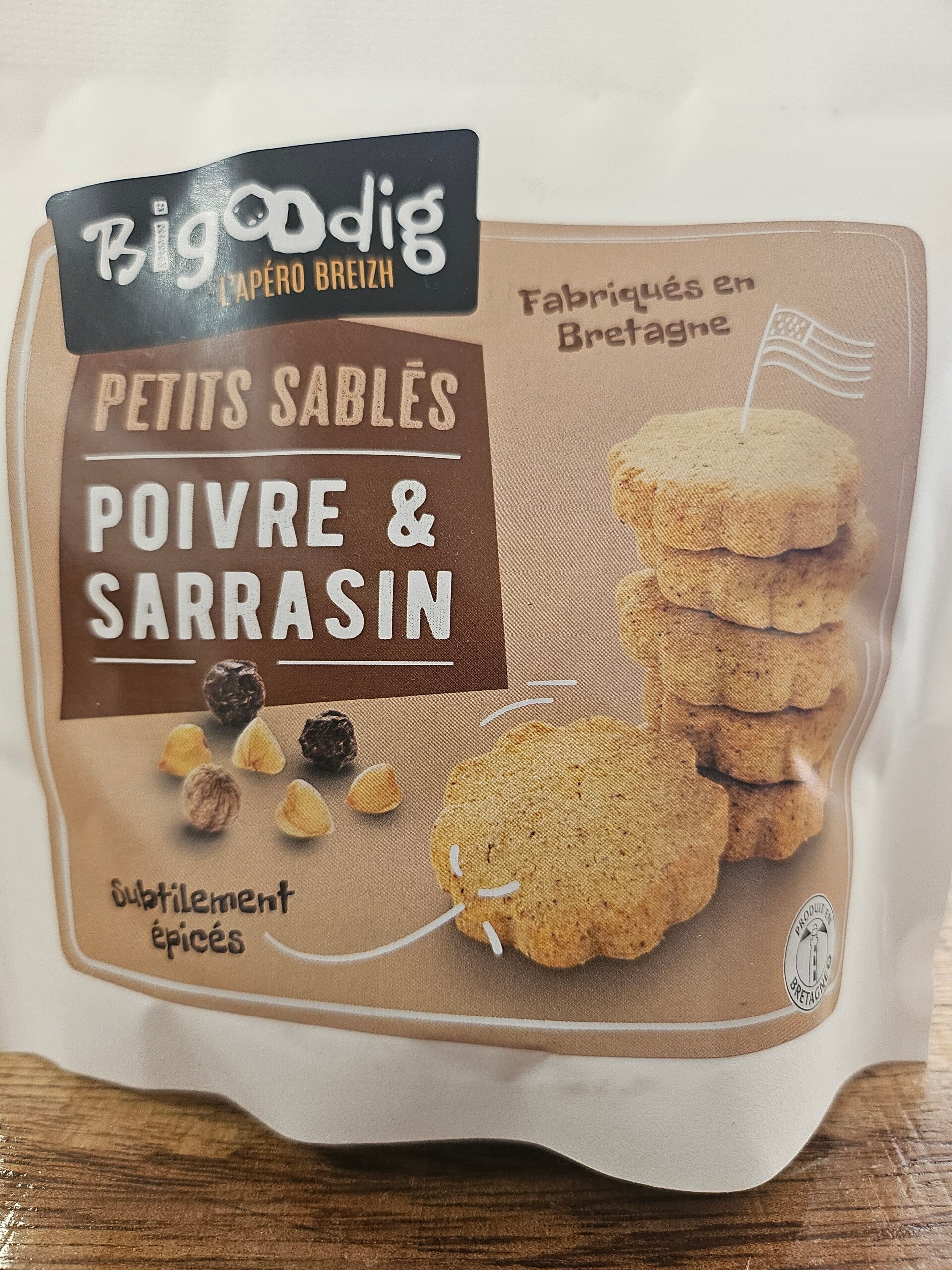 Bigoodig petits sablés poivre et sarrasin