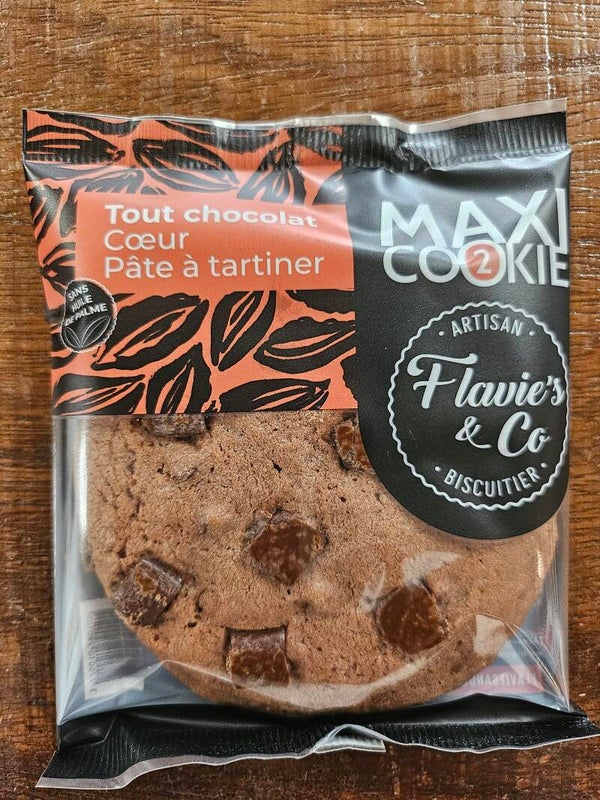 Maxi Cookie coeur pâte à tartiner