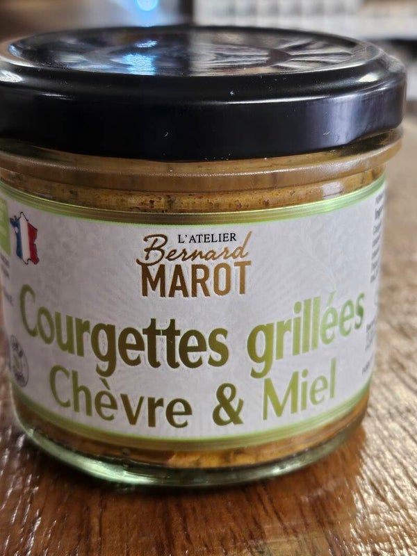 Courgettes grillées chèvre au Miel