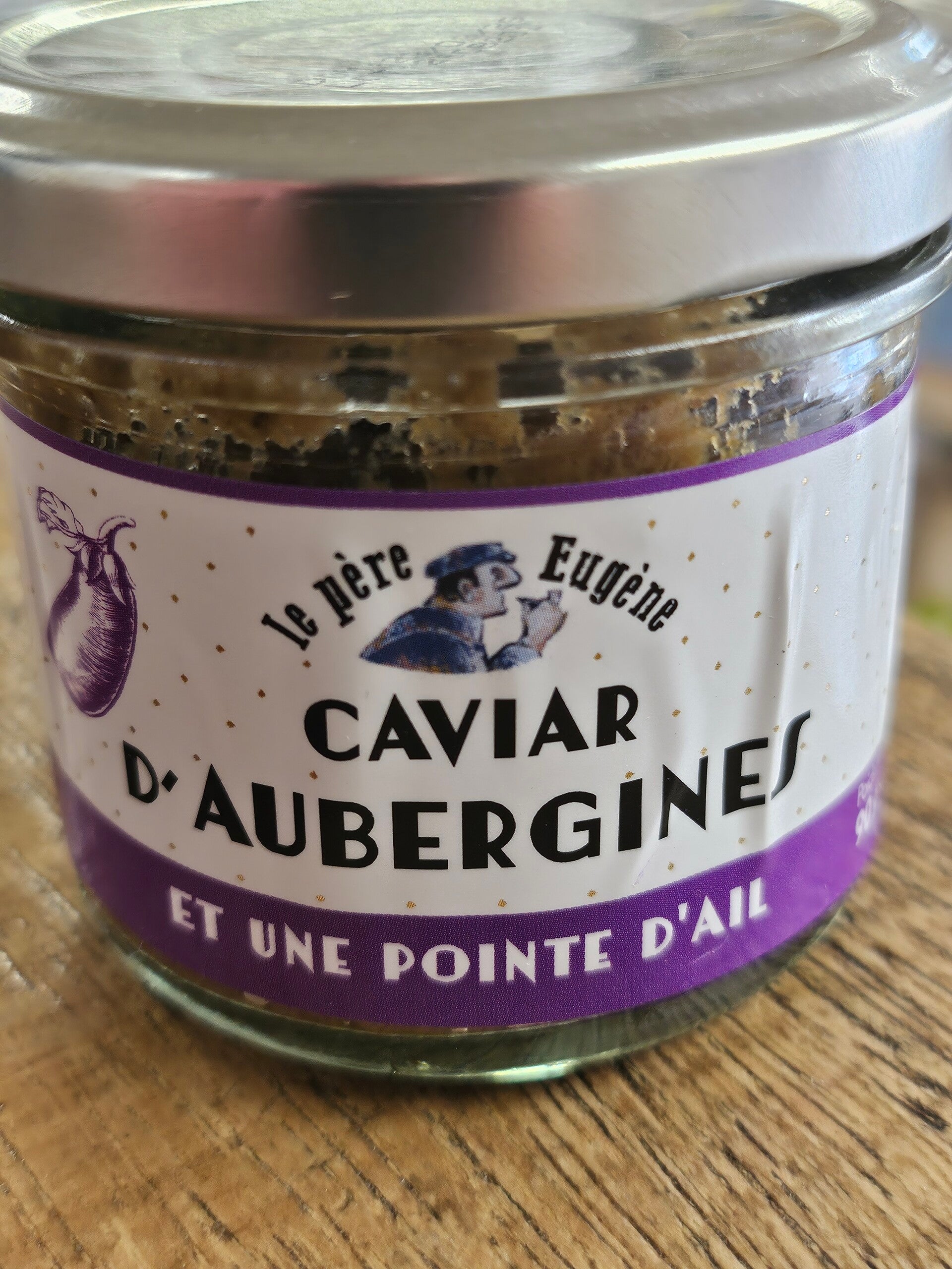 Caviar d'aubergines et une pointe d'ail
