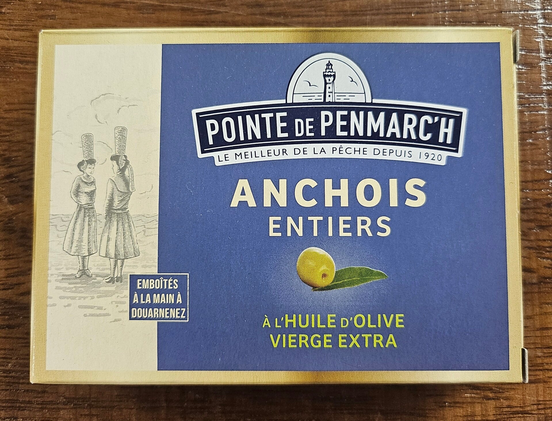 Anchois entiers à l'huile d'olive Vierge Extra