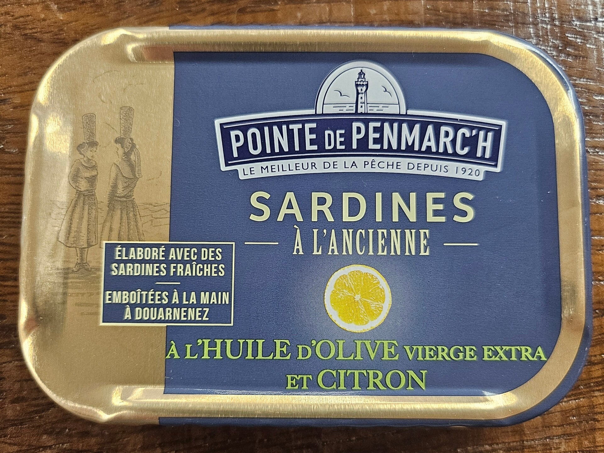 Sardines à l'ancienne à l'huile d'olive vierges extra et citron