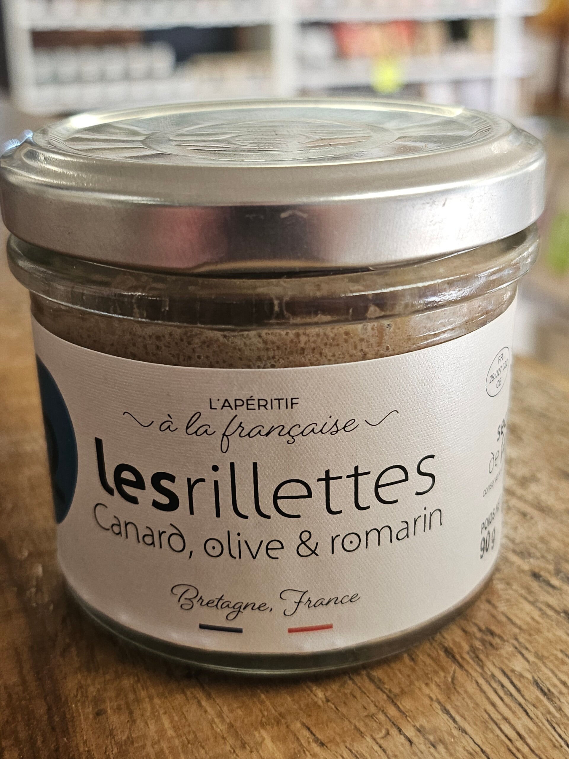 Les rillettes Canard, olive et romarin