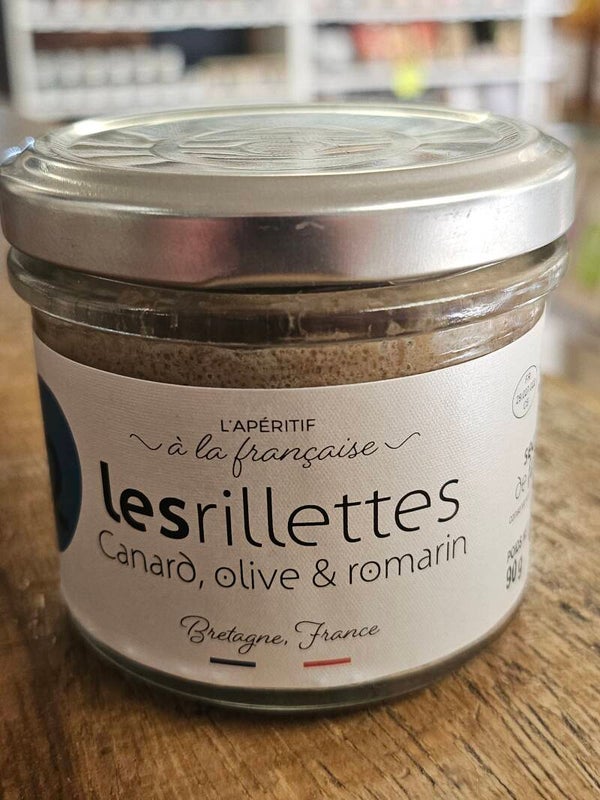 Les rillettes Canard, olive et romarin
