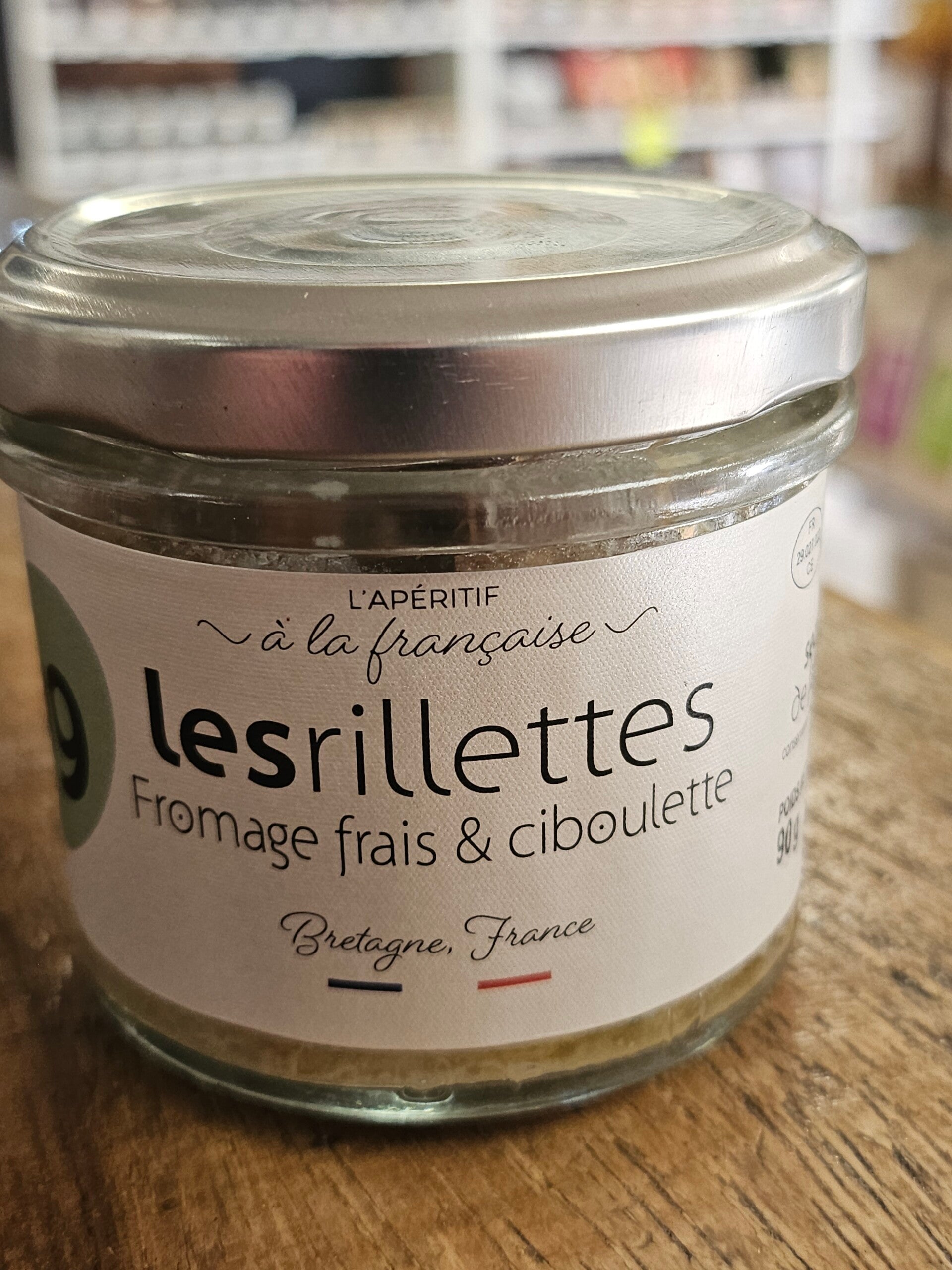 Les rillettes fromage frais et ciboulette